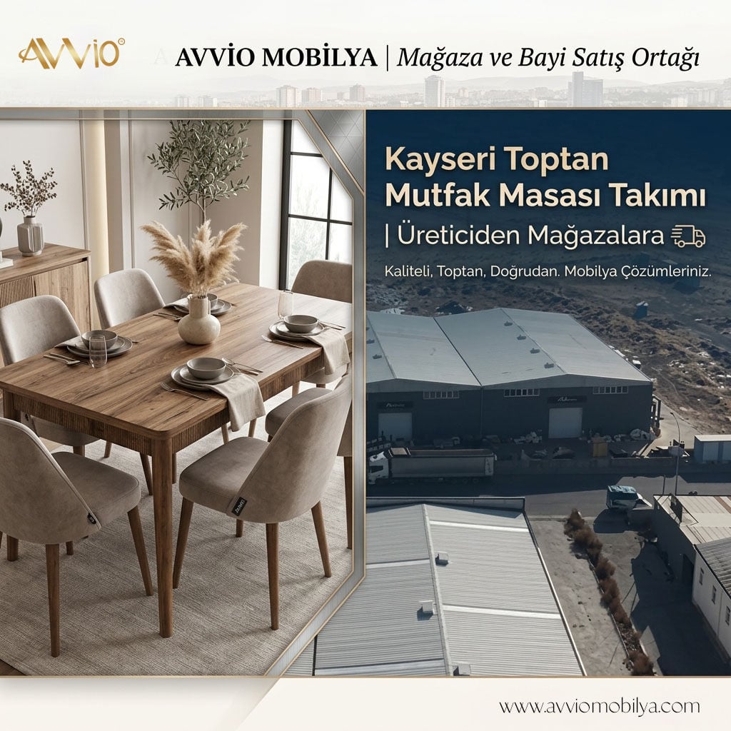 Kayseri Toptan Mutfak Masası Takımı | Üreticiden Mağazalara 