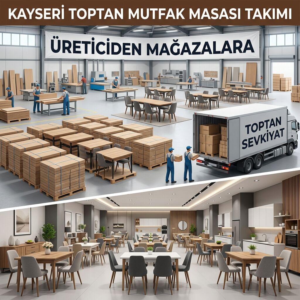 Kayseri Toptan Mutfak Masası Takımı | Üreticiden Mağazalara