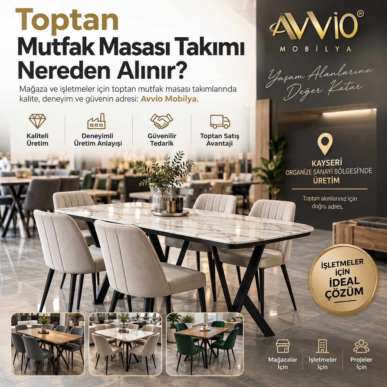 Toptan Mutfak Masası Takımı Nereden Alınır? 