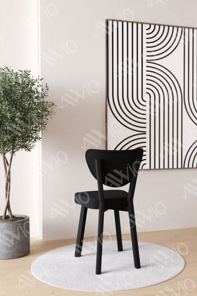 Elma Mutfak Sandalyesi Yemek Odası Bahçe Balkon Otel Restoran Kafe Sandalyesi