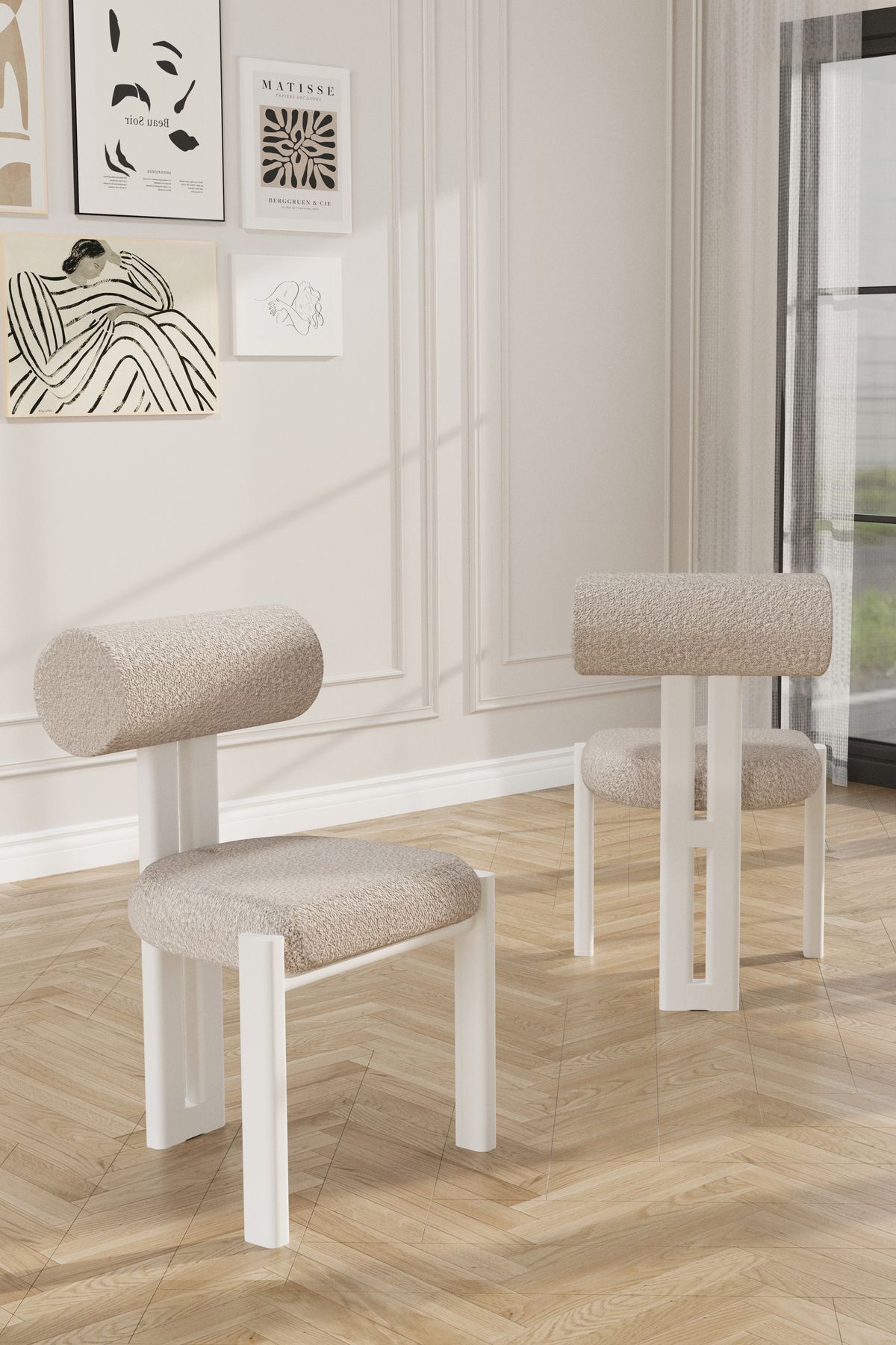 Pufi Demonte Metal Mutfak Sandalyesi Yemek Odası Sandalyesi Makyaj Sandalyesi