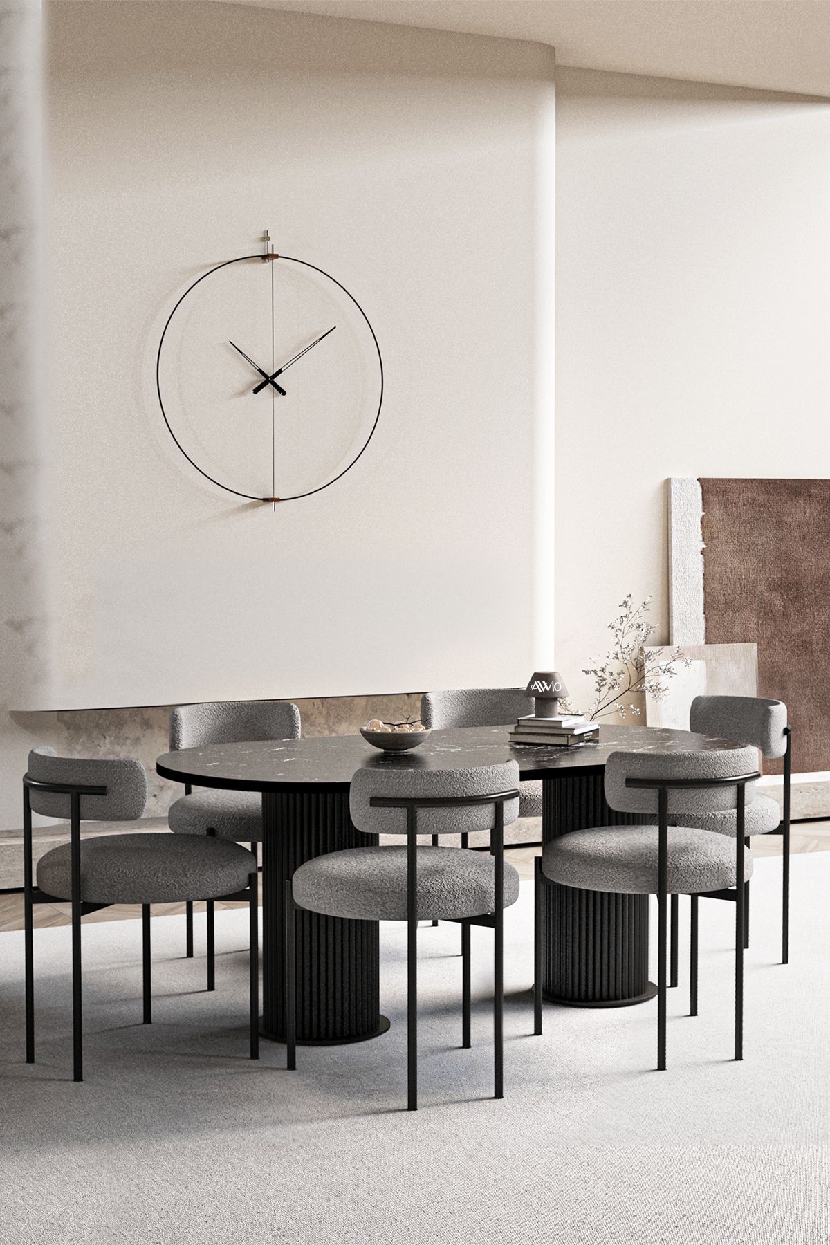 Vienna Teddy Sandalye 80x140 Yemek Masası Mutfak Masası 6 Kişilik Masa Sandalye Takımı