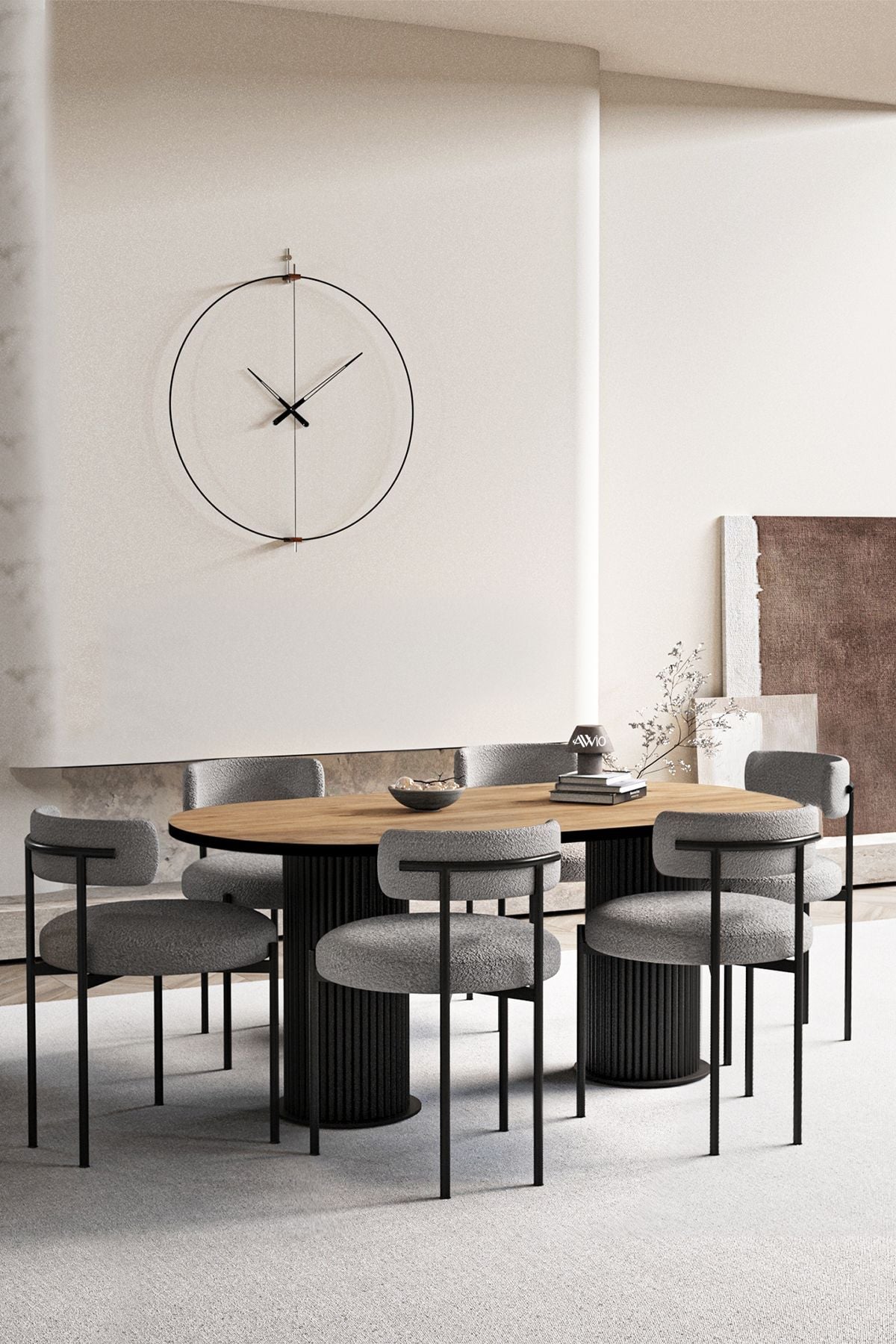 Vienna Teddy Sandalye 80x180 Yemek Masası Mutfak Masası 6 Kişilik Masa Sandalye Takımı