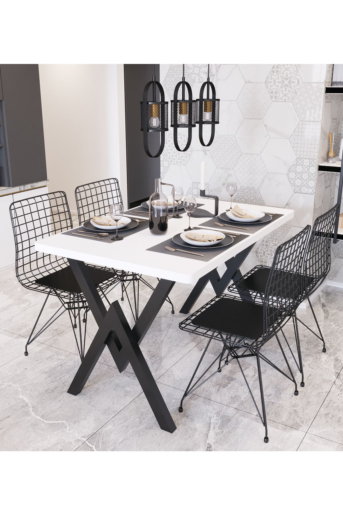 White Dreams Mutfak Masa Takımı Yemek Masa Takımı