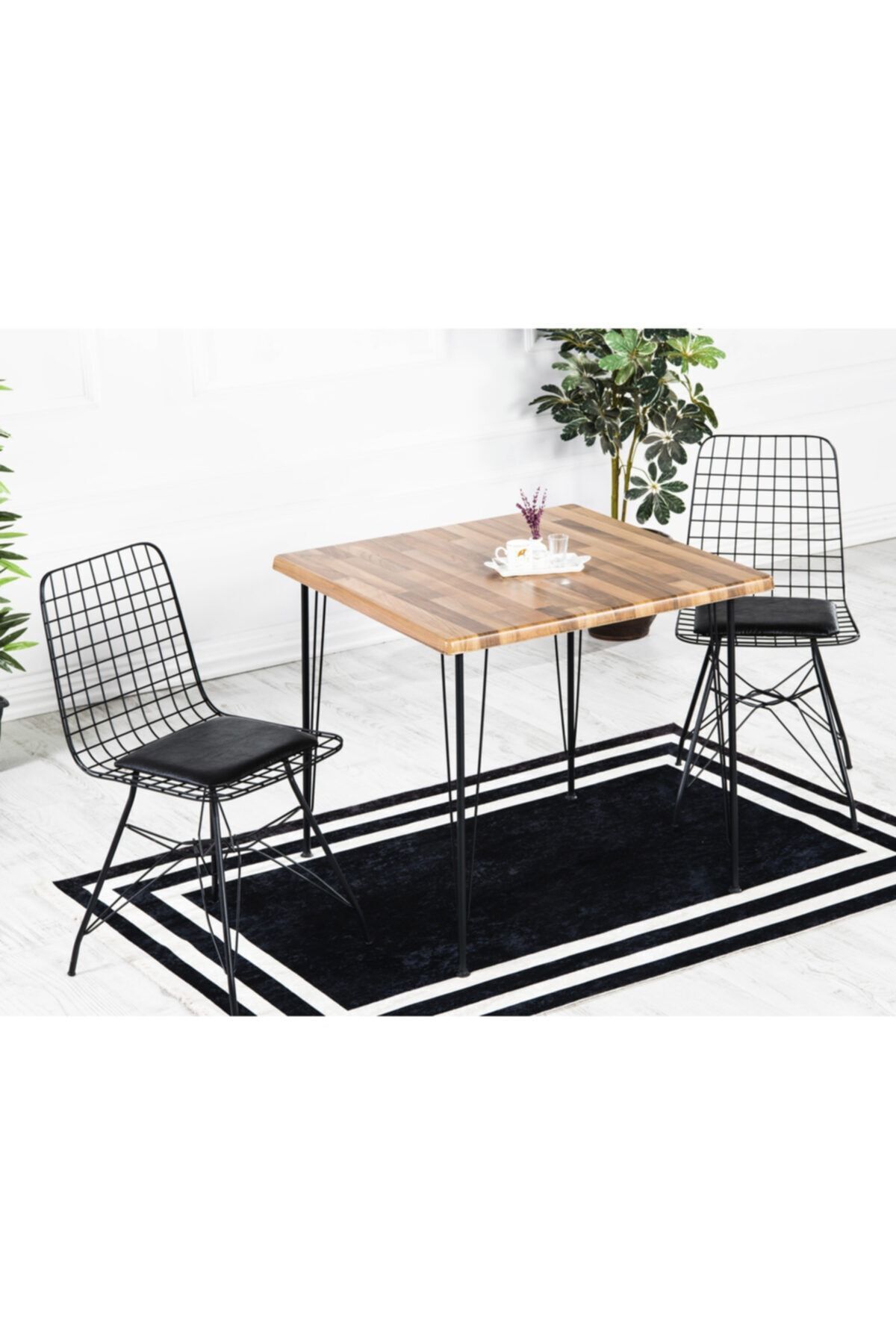 Erva 80-80 Yemek Masası Takımı-mutfak Masası Takımı-balkon Masa Takımı Akça