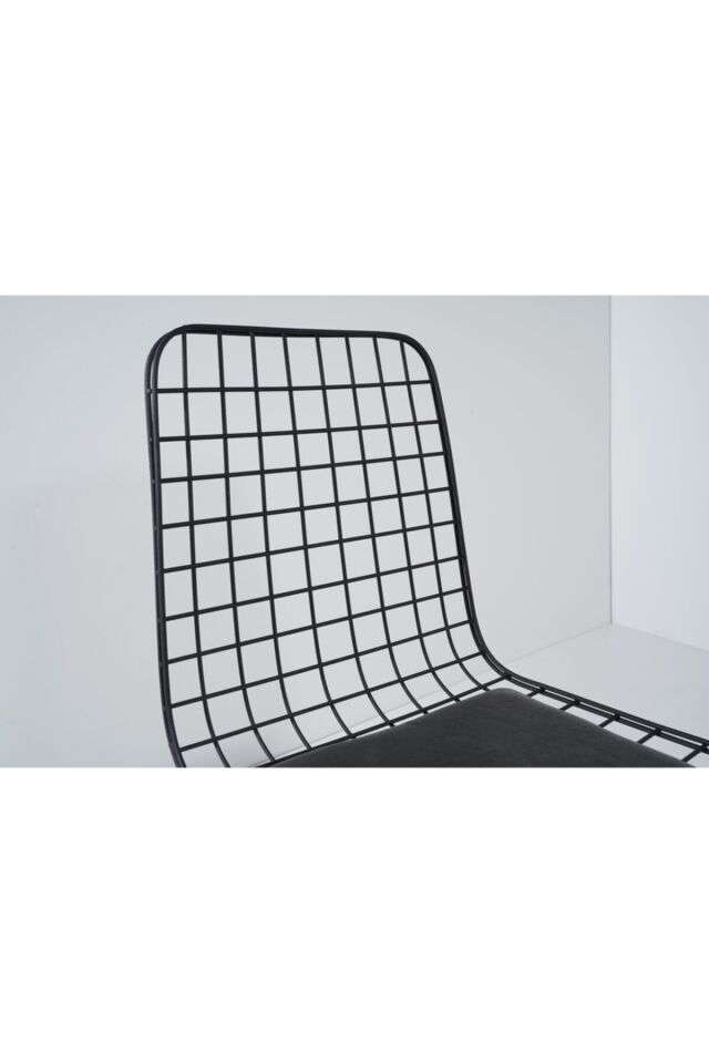 Avvio 80x120 Asya Siyah Mermer Görünümlü Metal Ayaklı Mutfak Masası Ve Bench Takımı