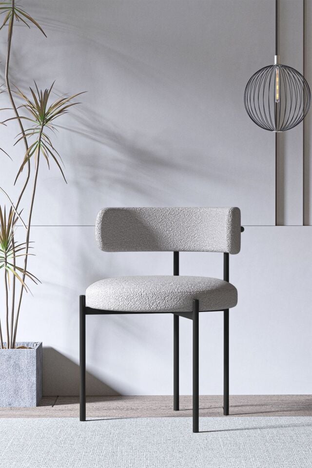 Olivya Teddy Sandalye Bohem Lake Mdf Ayak 80x160 Yemek Masası Mutfak Masası Masa Sandalye Takımı