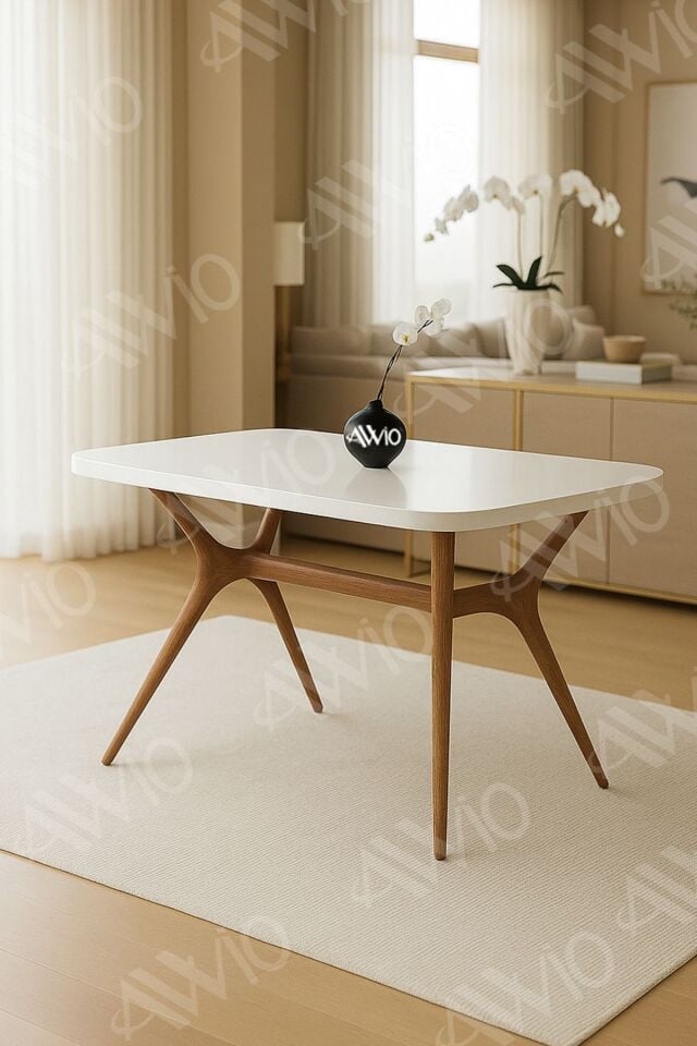 Nora 80x120 Mutfak Masası Yemek Masası Balkon Masası Cafe Masası