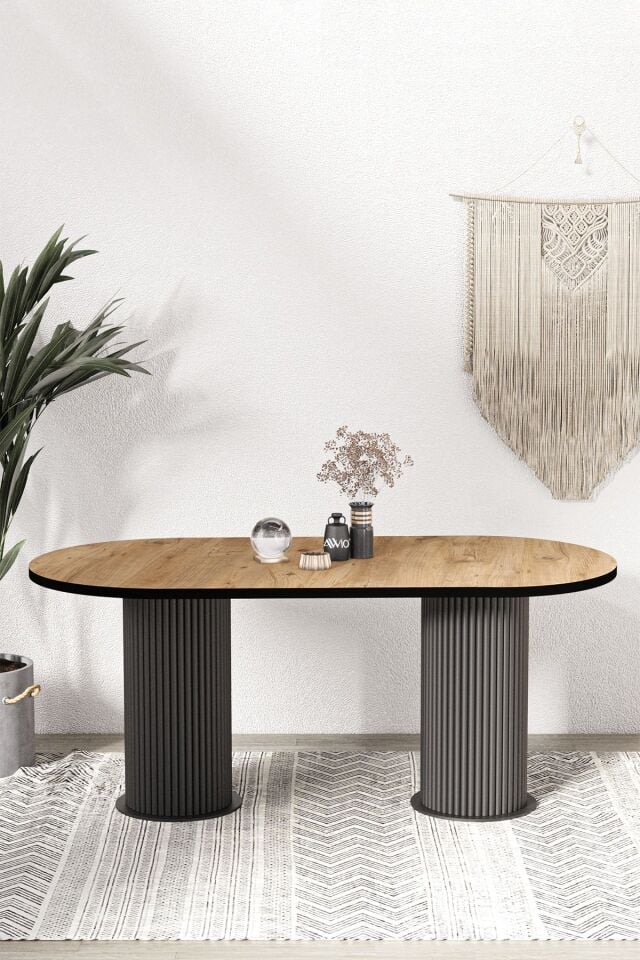 Brita PTT LAKE MDF BEYAZ AYAKLI 80x140 MUTFAK MASASI YEMEK MASASI