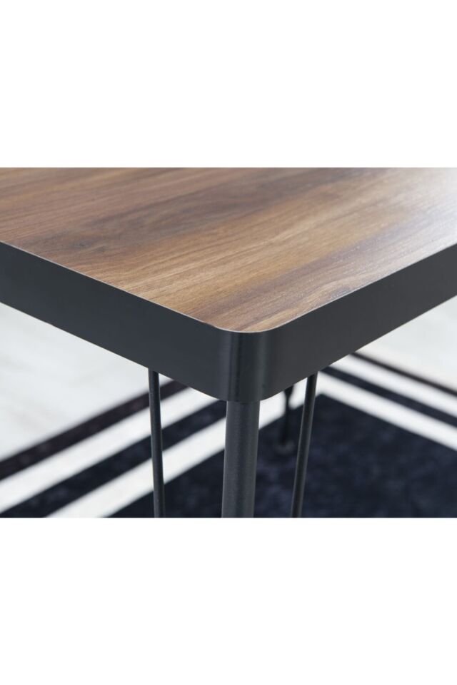 Avvio 60x90 Akçaağç 4 Kişilik Yemek Masası Takımı-mutfak Masası Takımı-ceviz Oval Kenar