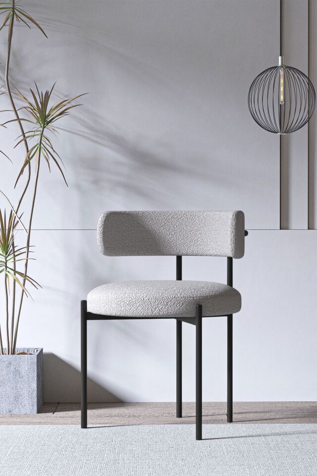 Metal Teddy Sandalye 90x90 Yuvarlak Kum Saati Ayak Mutfak Masası Takımı Yemek Masası Takımı