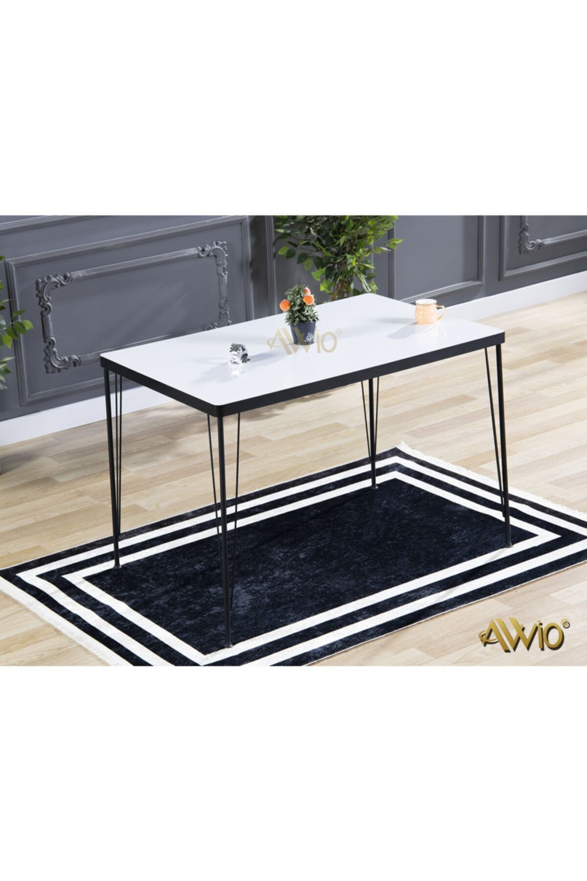 Avvio 70x110 Ezgi Yemek Masası Takımı-mutfak Masası Takımı BEYAZ - 70X110