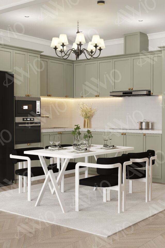 Elsa Tokyo Demonte Sandalye Bohem Ayak 80x120 Yemek Masası Mutfak Masası 4 Kişilik