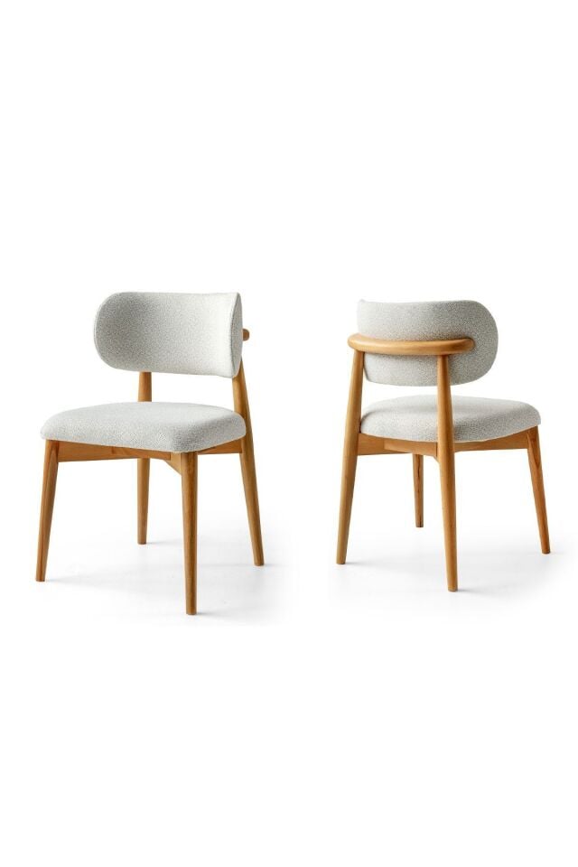 Bohem Yemek Masası Sandalyesi 4'lü BEYAZ - 45X45