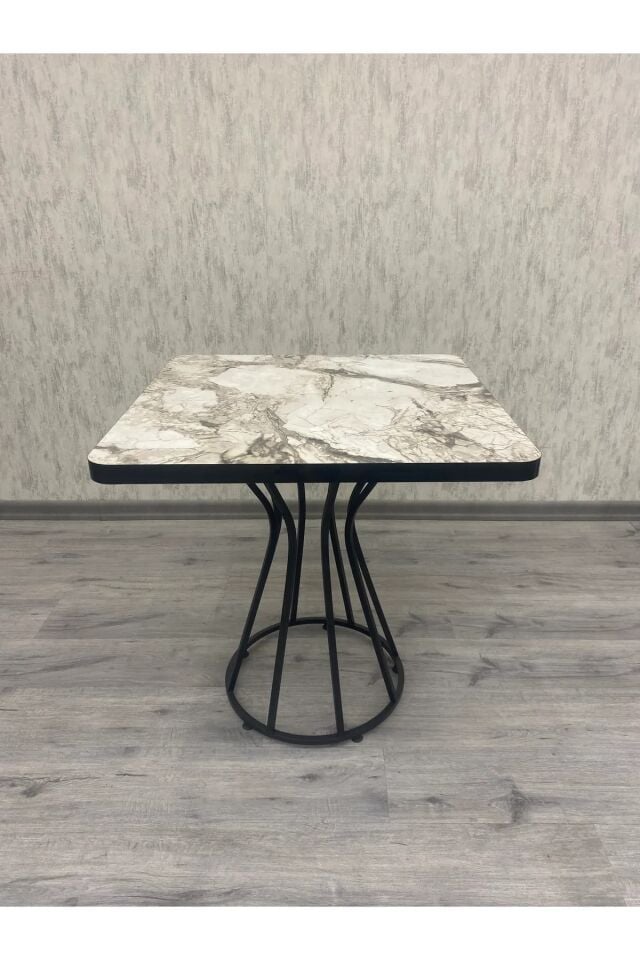 Inci 70x70 Kare Mutfak Masası Takımı-yemek Masası Takımı BEYAZ MERMER
