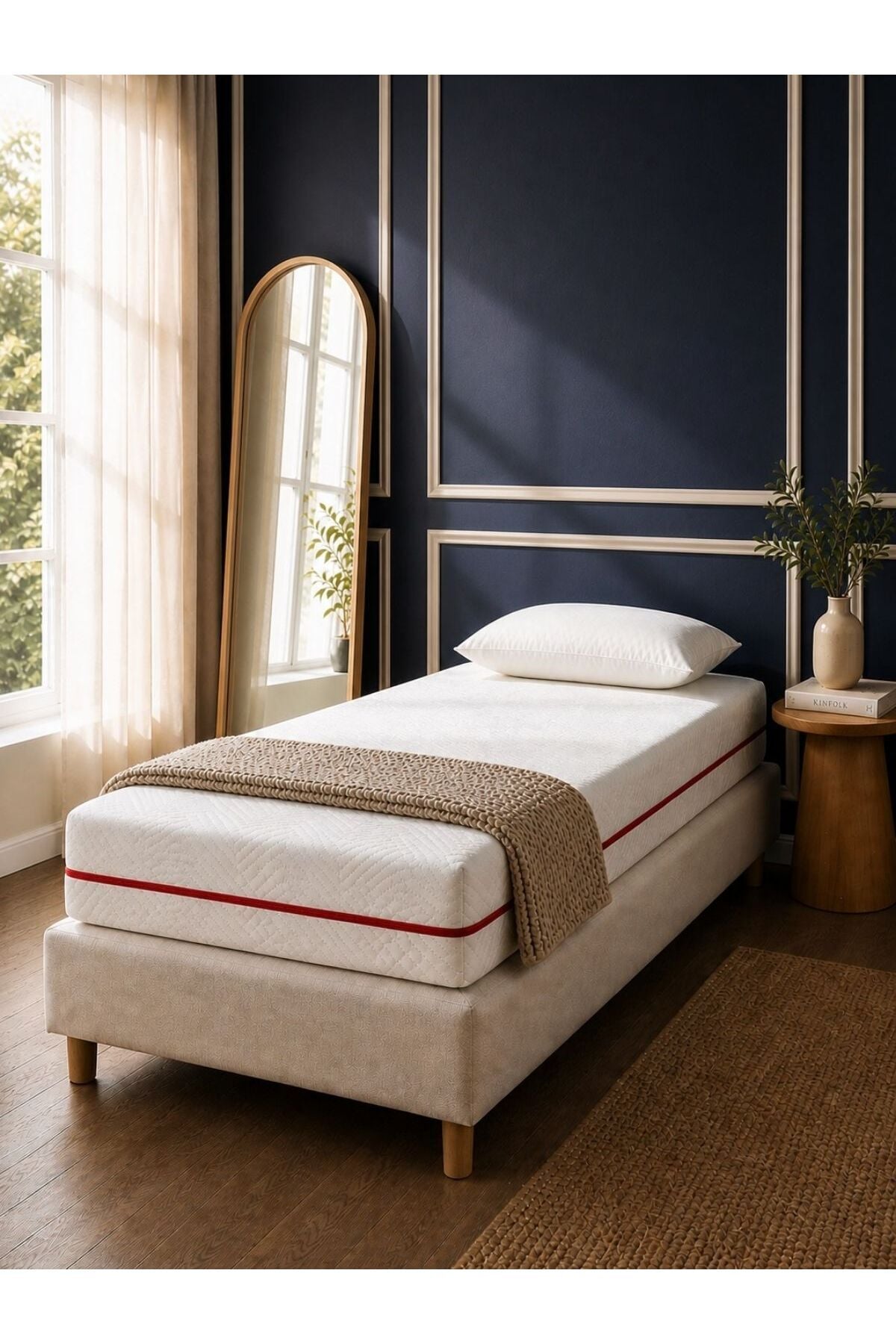 Empoly Comfort Serisi Full Ortopedik Yıkanabilir Fermuarlı Kılıflı Yaysız Visco Sünger Yatak